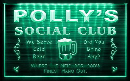 Social Club Pub Bar Custom Name Personalized